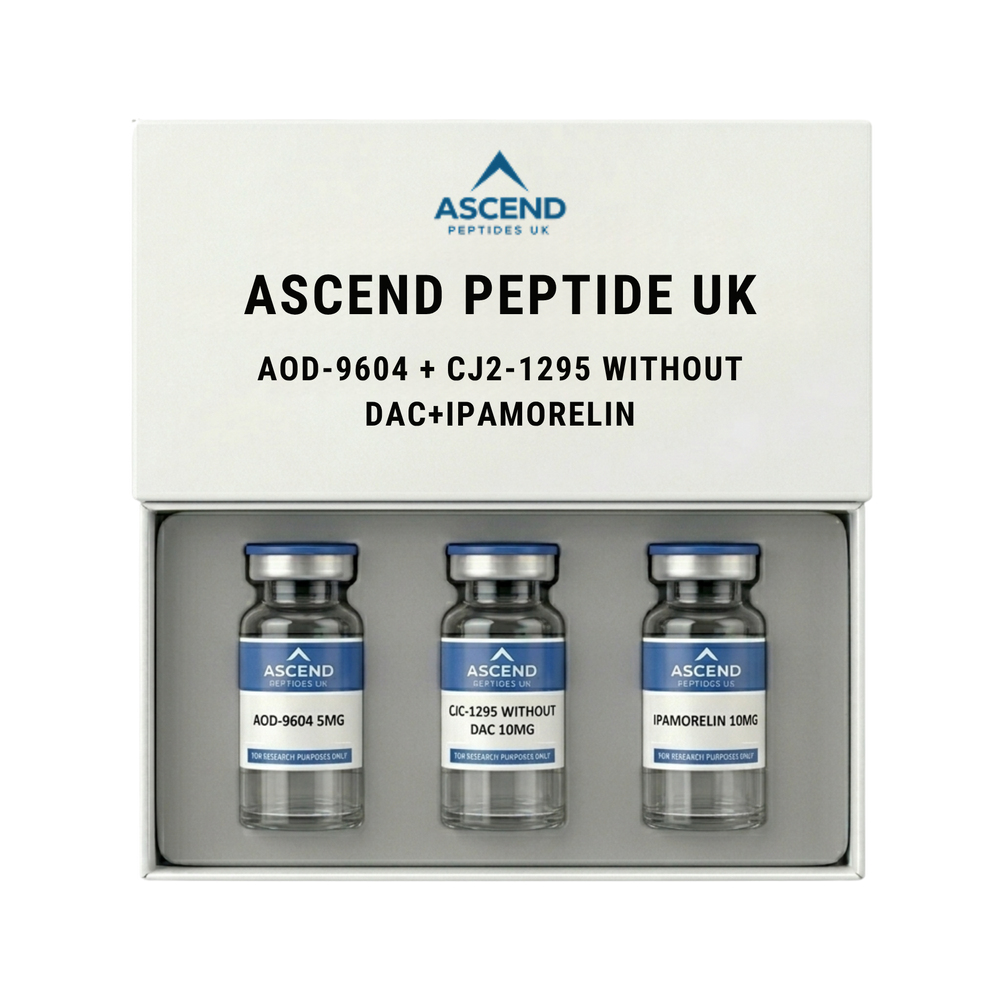 AOD-9604 5mg + CJC-1295 WITHOUT DAC 10mg + Ipamorelin 10mg
